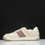 Gucci Screener Cream Leather