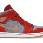 Jordan 1 Mid Denim Red