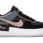 Nike Air Force 1 Shadow Black Light Arctic Pink Claystone Red