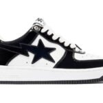 Bape Sta Patent Black White