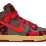 Nike Dunk High Red Acid Wash
