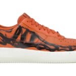 Nike Air Force 1 Orange Skeleton Halloween