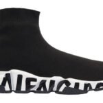 Balenciaga Speed Graffiti Trainer Black White