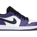 Jordan 1 Low Court Purple White