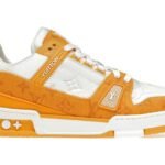 Louis Vuitton Trainer Yellow Monogram Denim White