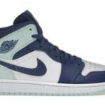 Jordan 1 Mid Mystic Navy Mint Foam
