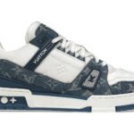 Louis Vuitton LV Trainer Monogram Denim White Blue